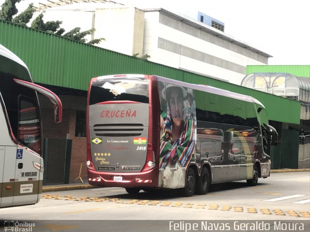 Autobuses Cruceña 2018 na cidade de São Paulo, São Paulo, Brasil, por Felipe Navas Geraldo Moura . Número da foto: #4993320.