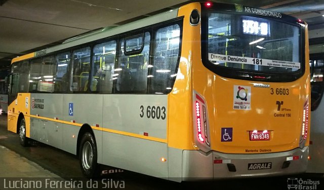 Transunião Transportes 3 6603 na cidade de São Paulo, São Paulo, Brasil, por Luciano Ferreira da Silva. ID da foto: 4997102.