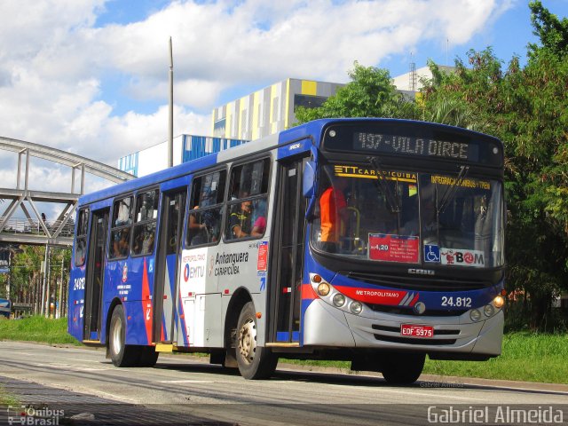 Empresa de Transportes e Turismo Carapicuiba 24.812 na cidade de Barueri, São Paulo, Brasil, por Gabriel Almeida. Número da foto: #4997460.