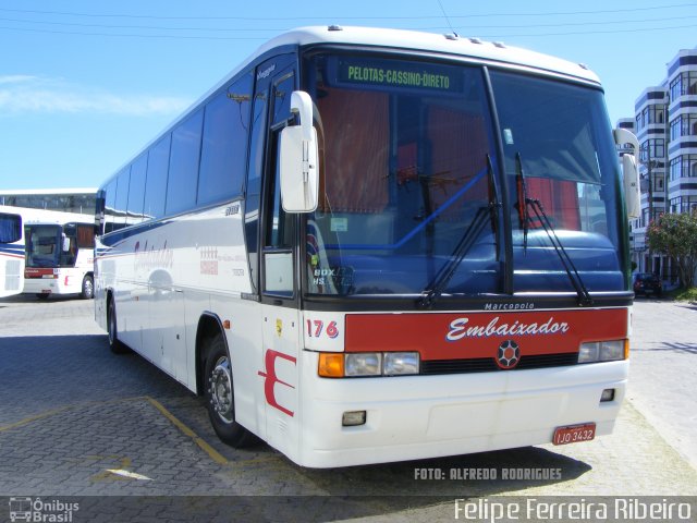 Expresso Embaixador 176 na cidade de Rio Grande, Rio Grande do Sul, Brasil, por Felipe Ferreira Ribeiro. Número da foto: #4995900.