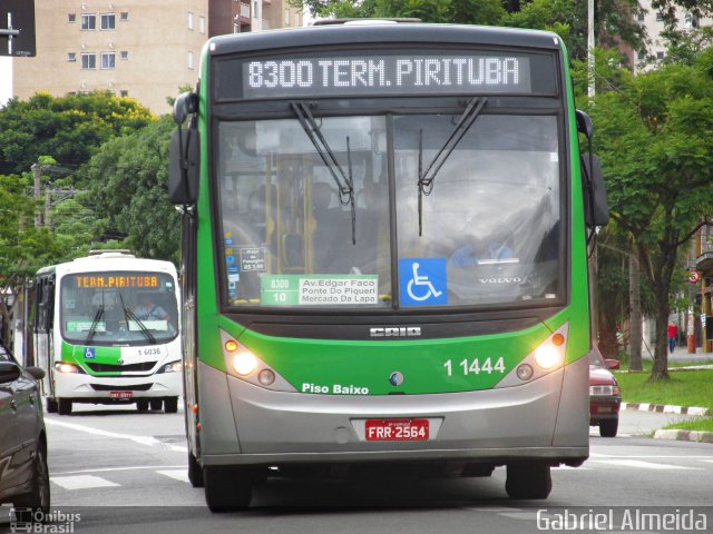 Viação Santa Brígida 1 1444 na cidade de São Paulo, São Paulo, Brasil, por Gabriel Almeida. ID da foto: 4997625.