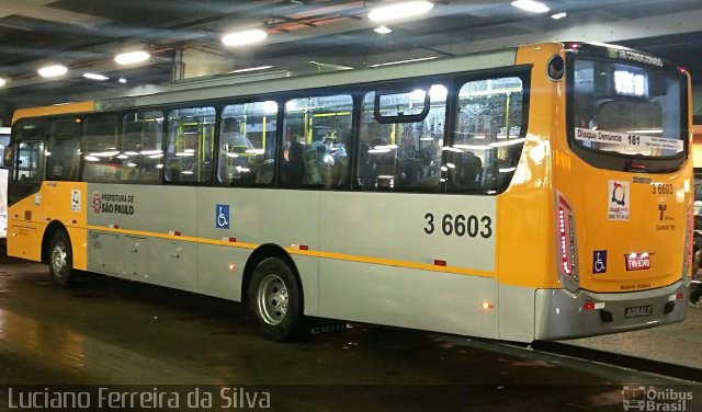 Transunião Transportes 3 6603 na cidade de São Paulo, São Paulo, Brasil, por Luciano Ferreira da Silva. ID da foto: 4997094.