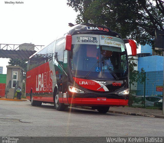Lirabus 15019 na cidade de São Paulo, São Paulo, Brasil, por Weslley Kelvin Batista. Número da foto: #4995642.