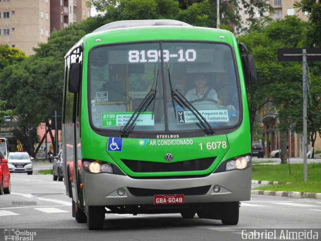 Transcooper > Norte Buss 1 6078 na cidade de São Paulo, São Paulo, Brasil, por Gabriel Almeida. ID da foto: 4997624.