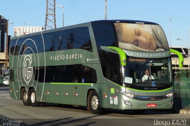 Viação Garcia 7227 na cidade de São Paulo, São Paulo, Brasil, por Diego K420 . Número da foto: #4995459.