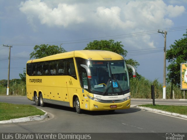 Viação Itapemirim 60713 na cidade de Campos dos Goytacazes, Rio de Janeiro, Brasil, por Luis Otávio Vicente Domingues. ID da foto: 4998941.