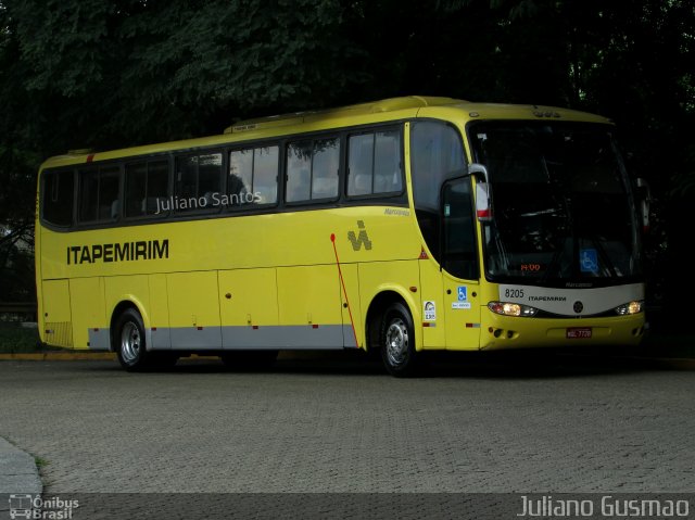 Viação Itapemirim 8205 na cidade de São Paulo, São Paulo, Brasil, por Juliano Gusmao. ID da foto: 4998456.