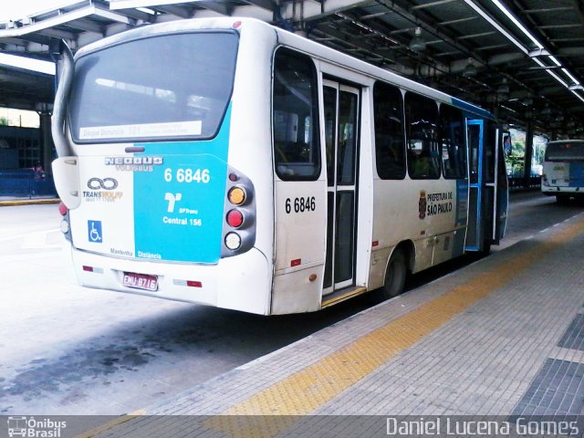 Transwolff Transportes e Turismo 6 6846 na cidade de São Paulo, São Paulo, Brasil, por Daniel Lucena Gomes. ID da foto: 5001547.