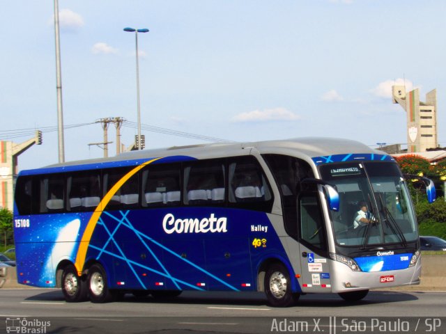 Viação Cometa 15108 na cidade de São Paulo, São Paulo, Brasil, por Adam Xavier Rodrigues Lima. ID da foto: 5003070.