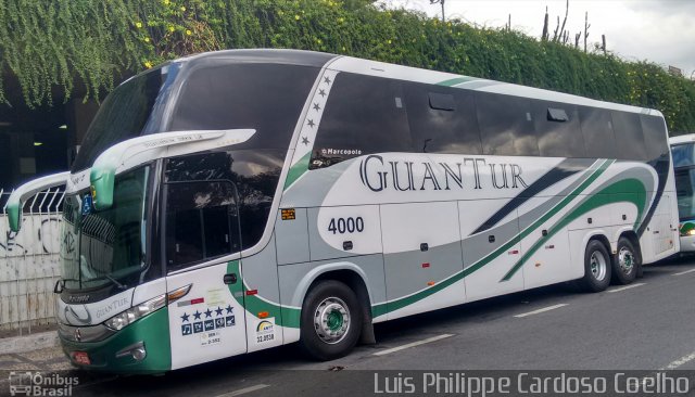 Viação GuanTur 4000 na cidade de Belo Horizonte, Minas Gerais, Brasil, por Luis Philippe Cardoso Coelho. ID da foto: 5002533.