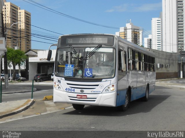 Empresa de Transportes Nossa Senhora da Conceição 4904 na cidade de Natal, Rio Grande do Norte, Brasil, por Keylla Pinto. Número da foto: #5004197.