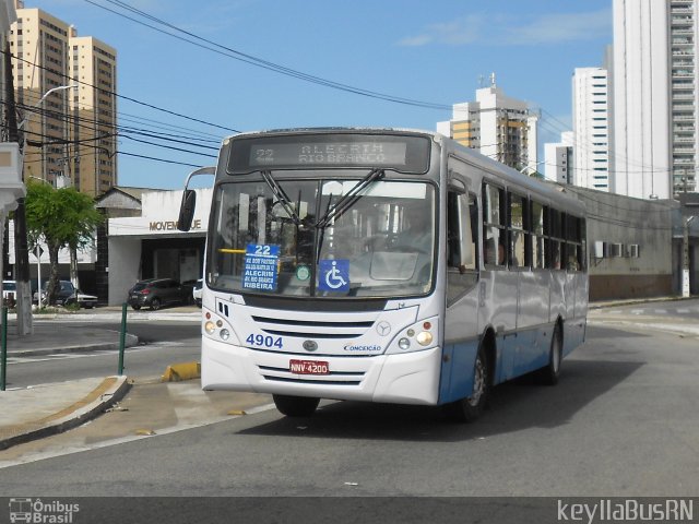 Empresa de Transportes Nossa Senhora da Conceição 4904 na cidade de Natal, Rio Grande do Norte, Brasil, por Keylla Pinto. ID da foto: 5004197.