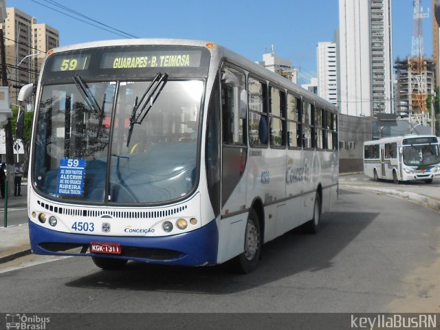 Empresa de Transportes Nossa Senhora da Conceição 4503 na cidade de Natal, Rio Grande do Norte, Brasil, por Keylla Pinto. ID da foto: 5004192.