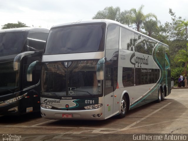 Cappital Transportes e Turismo 0781 na cidade de Araxá, Minas Gerais, Brasil, por Guilherme Antonio. Número da foto: #5003795.