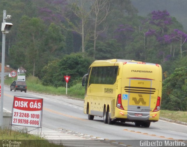 Viação Itapemirim 60715 na cidade de Domingos Martins, Espírito Santo, Brasil, por Gilberto Martins. Número da foto: #5004761.