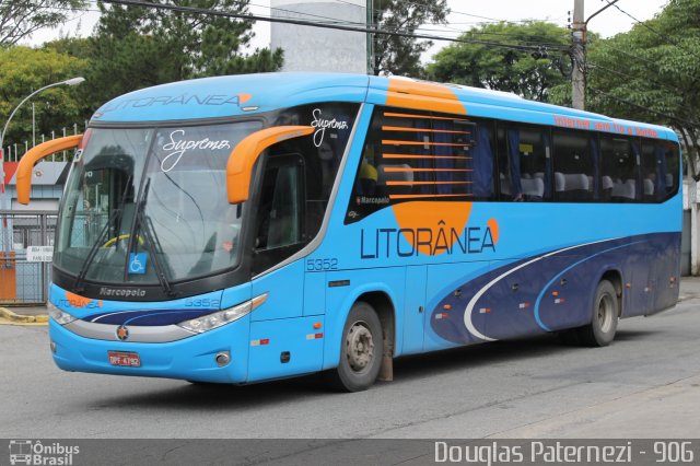 Litorânea Transportes Coletivos 5352 na cidade de São Paulo, São Paulo, Brasil, por Douglas Paternezi. ID da foto: 5003820.