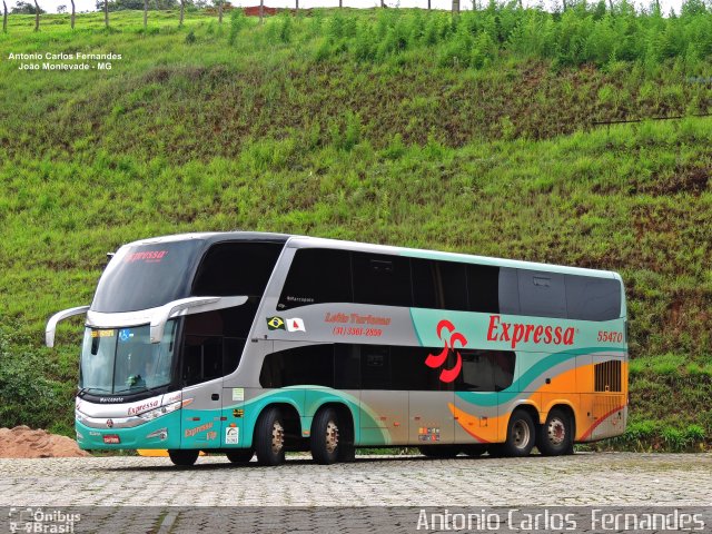 Expressa Turismo 55470 na cidade de João Monlevade, Minas Gerais, Brasil, por Antonio Carlos Fernandes. Número da foto: #5006087.