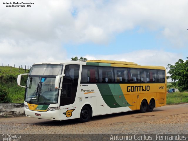 Empresa Gontijo de Transportes 12310 na cidade de João Monlevade, Minas Gerais, Brasil, por Antonio Carlos Fernandes. Número da foto: #5006076.