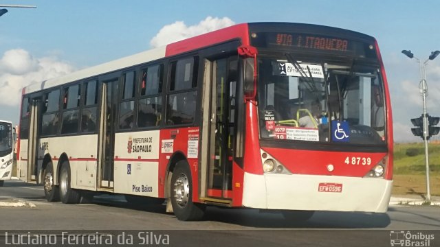 Express Transportes Urbanos Ltda 4 8739 na cidade de São Paulo, São Paulo, Brasil, por Luciano Ferreira da Silva. ID da foto: 5007574.