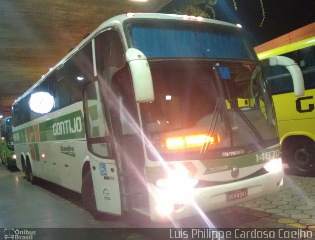 Empresa Gontijo de Transportes 14870 na cidade de Belo Horizonte, Minas Gerais, Brasil, por Luis Philippe Cardoso Coelho. ID da foto: 5005657.