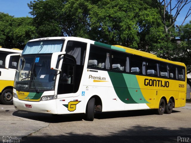 Empresa Gontijo de Transportes 12105 na cidade de São Paulo, São Paulo, Brasil, por Alexandre Promenzio. ID da foto: 5006541.