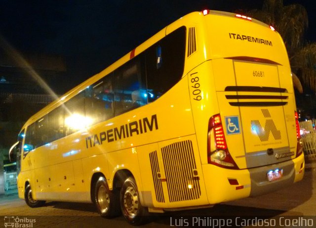 Viação Itapemirim 60681 na cidade de Belo Horizonte, Minas Gerais, Brasil, por Luis Philippe Cardoso Coelho. Número da foto: #5005654.