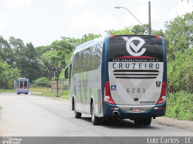 Viação Cruzeiro 6201 na cidade de Recife, Pernambuco, Brasil, por Luiz Carlos de Santana. ID da foto: 5006832.