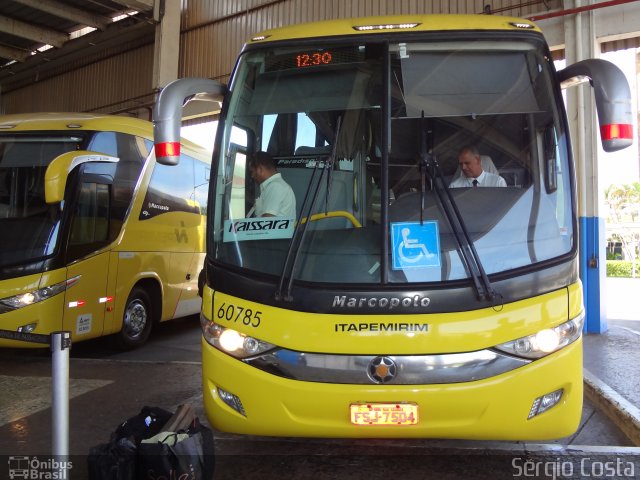 Viação Itapemirim 60785 na cidade de Rio de Janeiro, Rio de Janeiro, Brasil, por Sérgio Costa. ID da foto: 5008620.