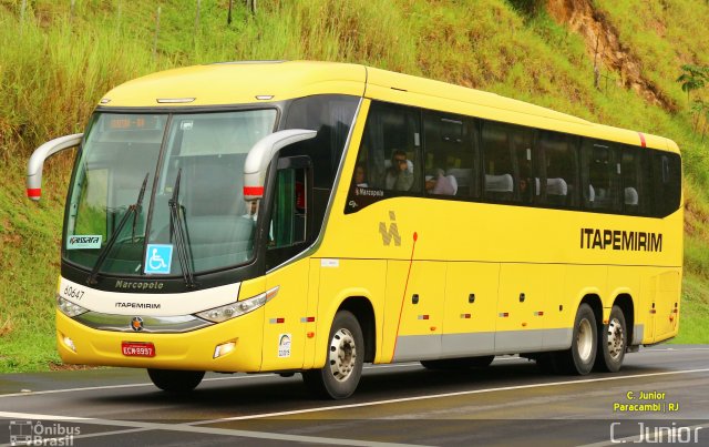 Viação Itapemirim 60647 na cidade de Paracambi, Rio de Janeiro, Brasil, por Clovis Junior. Número da foto: #5009290.