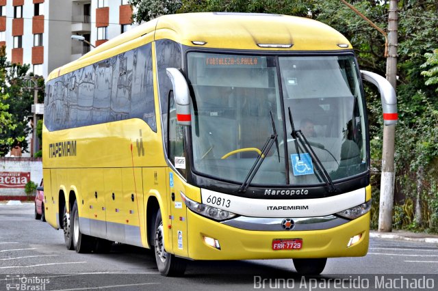 Viação Itapemirim 60813 na cidade de São José dos Campos, São Paulo, Brasil, por Bruno Aparecido Machado. ID da foto: 5009530.