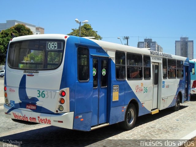 Viação Santa Cecília 36317 na cidade de Fortaleza, Ceará, Brasil, por Francisco Moisés  Silva dos Anjos. Número da foto: #5008115.