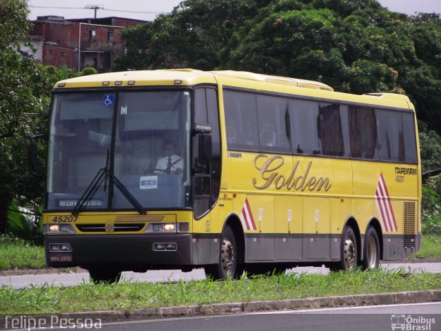 Viação Itapemirim 45207 na cidade de Salvador, Bahia, Brasil, por Felipe Pessoa de Albuquerque. ID da foto: 5009166.