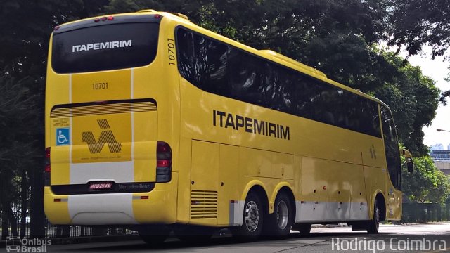 Viação Itapemirim 10701 na cidade de São Paulo, São Paulo, Brasil, por Rodrigo Coimbra. ID da foto: 5012099.