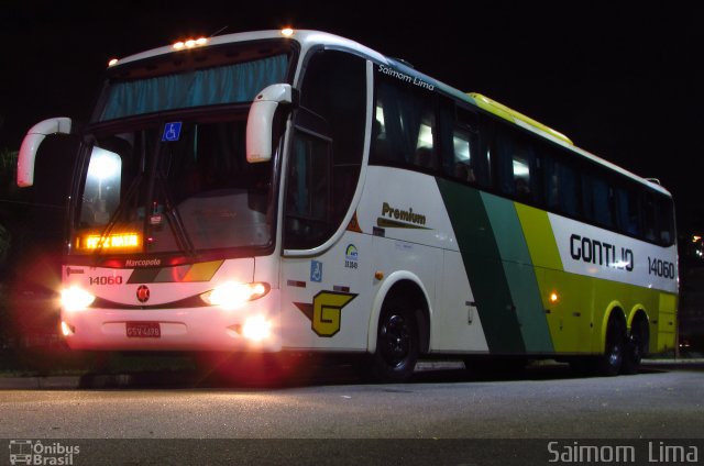 Empresa Gontijo de Transportes 14060 na cidade de Vitória, Espírito Santo, Brasil, por Saimom  Lima. ID da foto: 5011844.