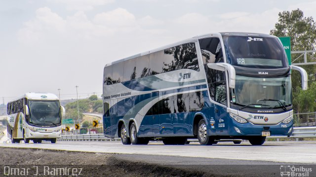 ETN - Enlaces Terrestres Nacionales 7025 na cidade de Huehuetoca, Estado de México, México, por Omar Ramírez Thor2102. Número da foto: #5013664.