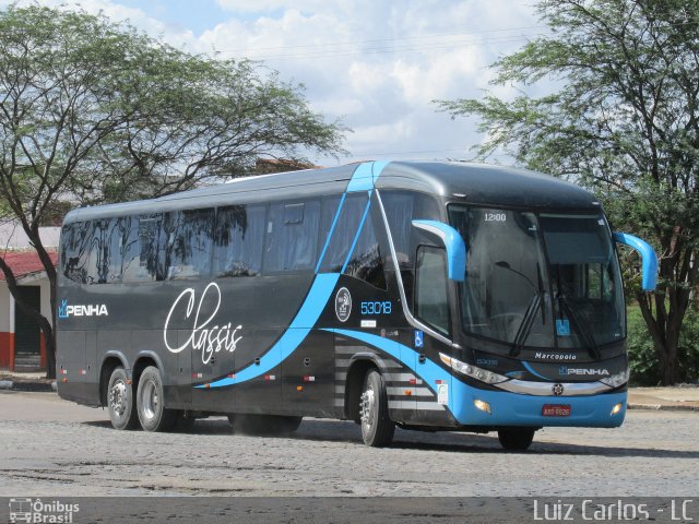 Empresa de Ônibus Nossa Senhora da Penha 53018 na cidade de Caruaru, Pernambuco, Brasil, por Luiz Carlos de Santana. Número da foto: #5013658.