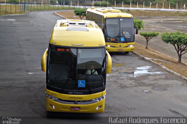 Viação Itapemirim 60091 na cidade de Aracaju, Sergipe, Brasil, por Rafael Rodrigues Forencio. ID da foto: 5014553.