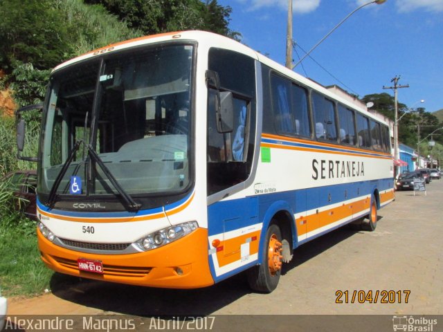 Viação Sertaneja 540 na cidade de Santa Rita de Jacutinga, Minas Gerais, Brasil, por Alexandre  Magnus. Número da foto: #5015317.