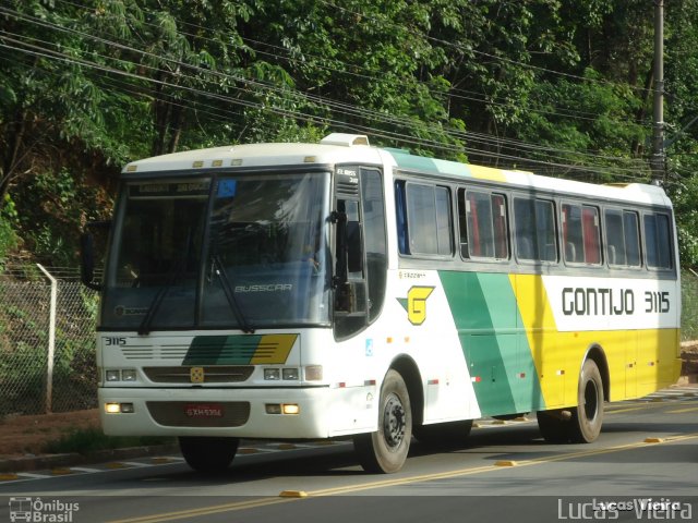 Empresa Gontijo de Transportes 3115 na cidade de Belo Horizonte, Minas Gerais, Brasil, por Lucas Vieira. Número da foto: #5015346.