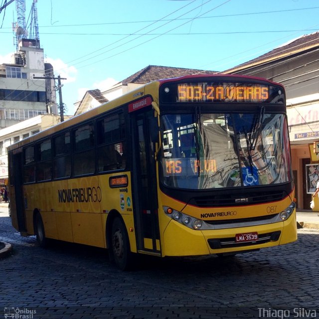 FAOL - Friburgo Auto Ônibus 087 na cidade de Nova Friburgo, Rio de Janeiro, Brasil, por Thiago Silva. ID da foto: 4954254.