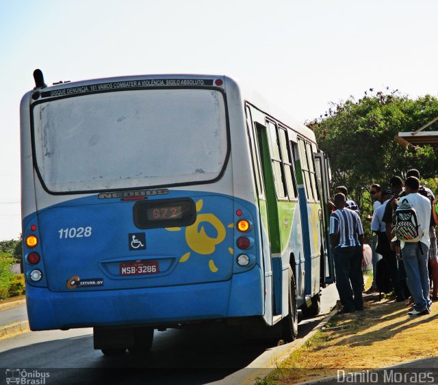 Metropolitana Transportes e Serviços 11028 na cidade de Guarapari, Espírito Santo, Brasil, por Danilo Moraes. Número da foto: #4954443.