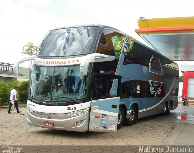 Athenas Turismo 3020 na cidade de Anápolis, Goiás, Brasil, por Matheus Januario. Número da foto: #4953324.
