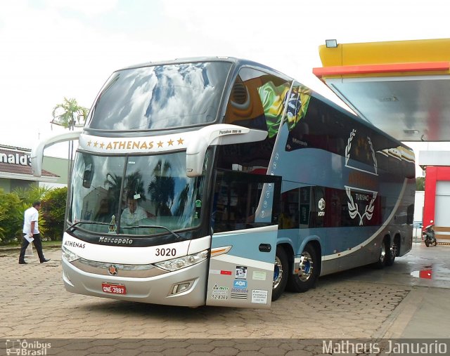 Athenas Turismo 3020 na cidade de Anápolis, Goiás, Brasil, por Matheus Januario. ID da foto: 4953324.