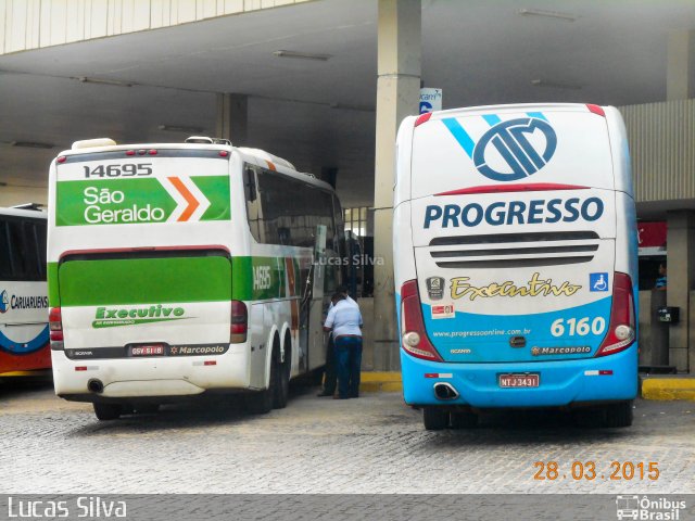 Auto Viação Progresso 6160 na cidade de Caruaru, Pernambuco, Brasil, por Lucas Silva. Número da foto: #4955594.