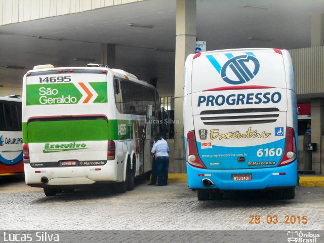 Auto Viação Progresso 6160 na cidade de Caruaru, Pernambuco, Brasil, por Lucas Silva. ID da foto: 4955594.