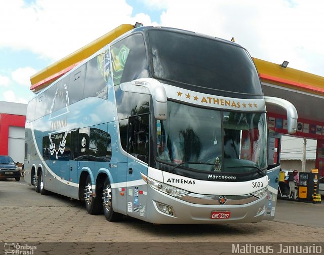 Athenas Turismo 3020 na cidade de Anápolis, Goiás, Brasil, por Matheus Januario. Número da foto: #4953322.