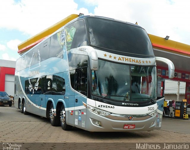 Athenas Turismo 3020 na cidade de Anápolis, Goiás, Brasil, por Matheus Januario. ID da foto: 4953322.