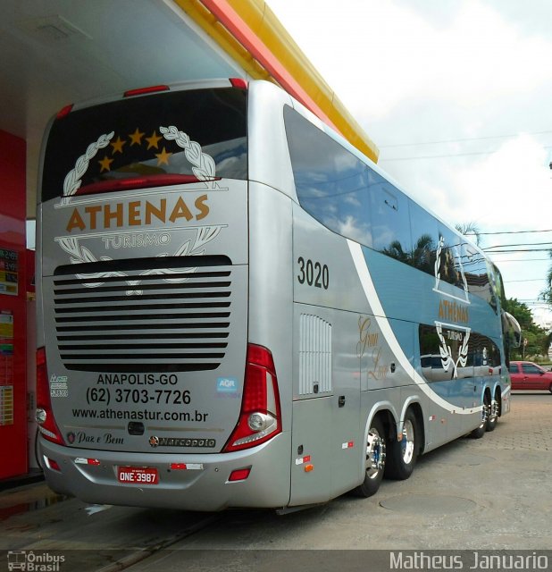 Athenas Turismo 3020 na cidade de Anápolis, Goiás, Brasil, por Matheus Januario. Número da foto: #4953323.