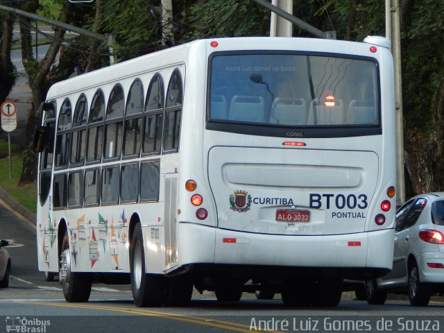 Transporte Coletivo Glória BT003 na cidade de Curitiba, Paraná, Brasil, por André Luiz Gomes de Souza. ID da foto: 4955641.