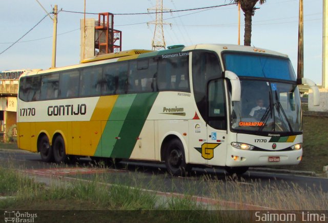 Empresa Gontijo de Transportes 17170 na cidade de Vitória, Espírito Santo, Brasil, por Saimom  Lima. Número da foto: #4955540.